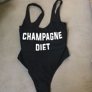 New w/out Tags black one piece